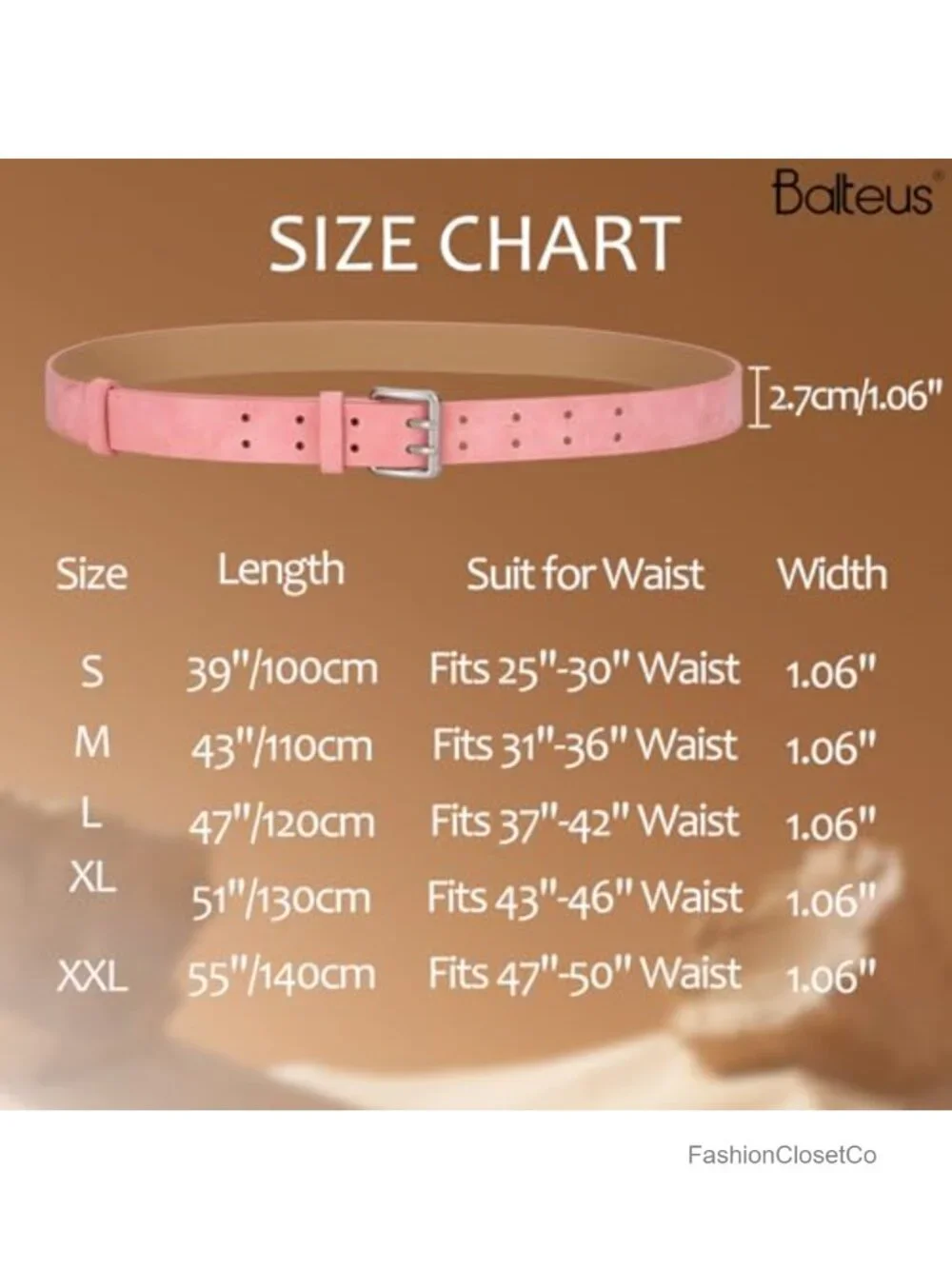 Women's Double Prong Faux Leather Suede Belt Retro Chic Waist Belts